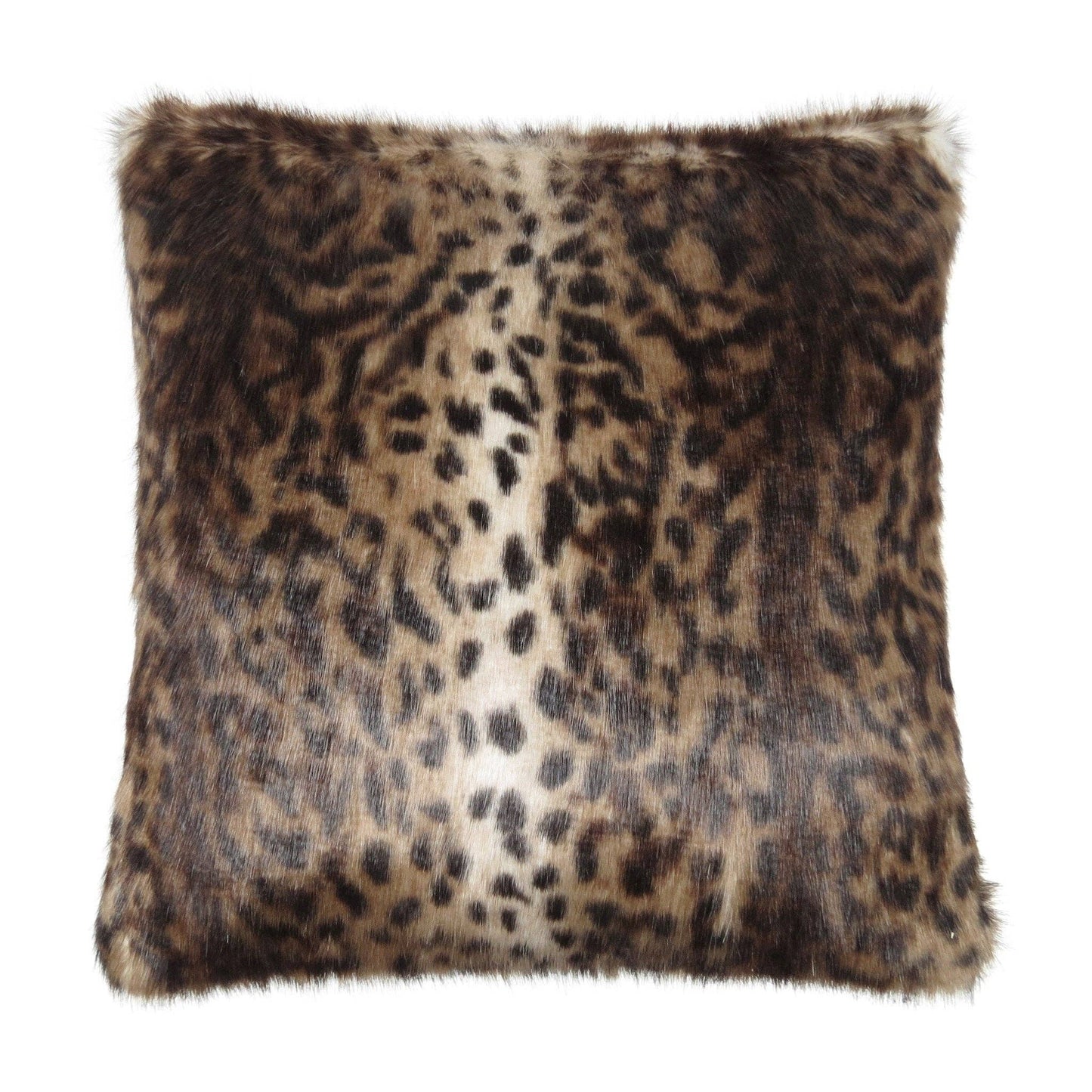 Luxury Faux Fur Cushion - Ocelot