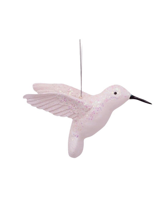 White Opal Hummingbird Tree Decoration