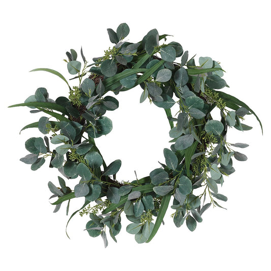 Spring Eucalyptus Mixed Leaf Wreath