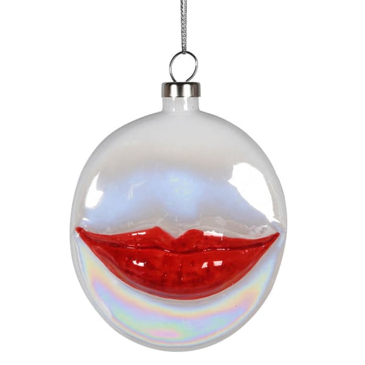 Red Lip Smiling Bauble