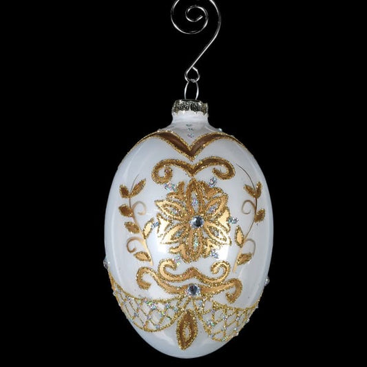 White & Gold Egg Decoration