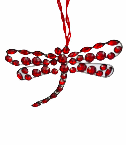 Red Jewelled Dragonfly Tree decoration